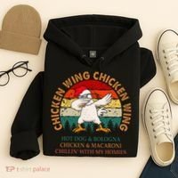 Chicken Wing Chicken Wing Hot Dog Bologna Macaroni Hoodie thumb 4
