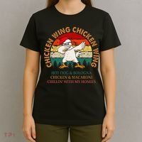 Chicken Wing Chicken Wing Hot Dog Bologna Macaroni T-Shirt thumb 4