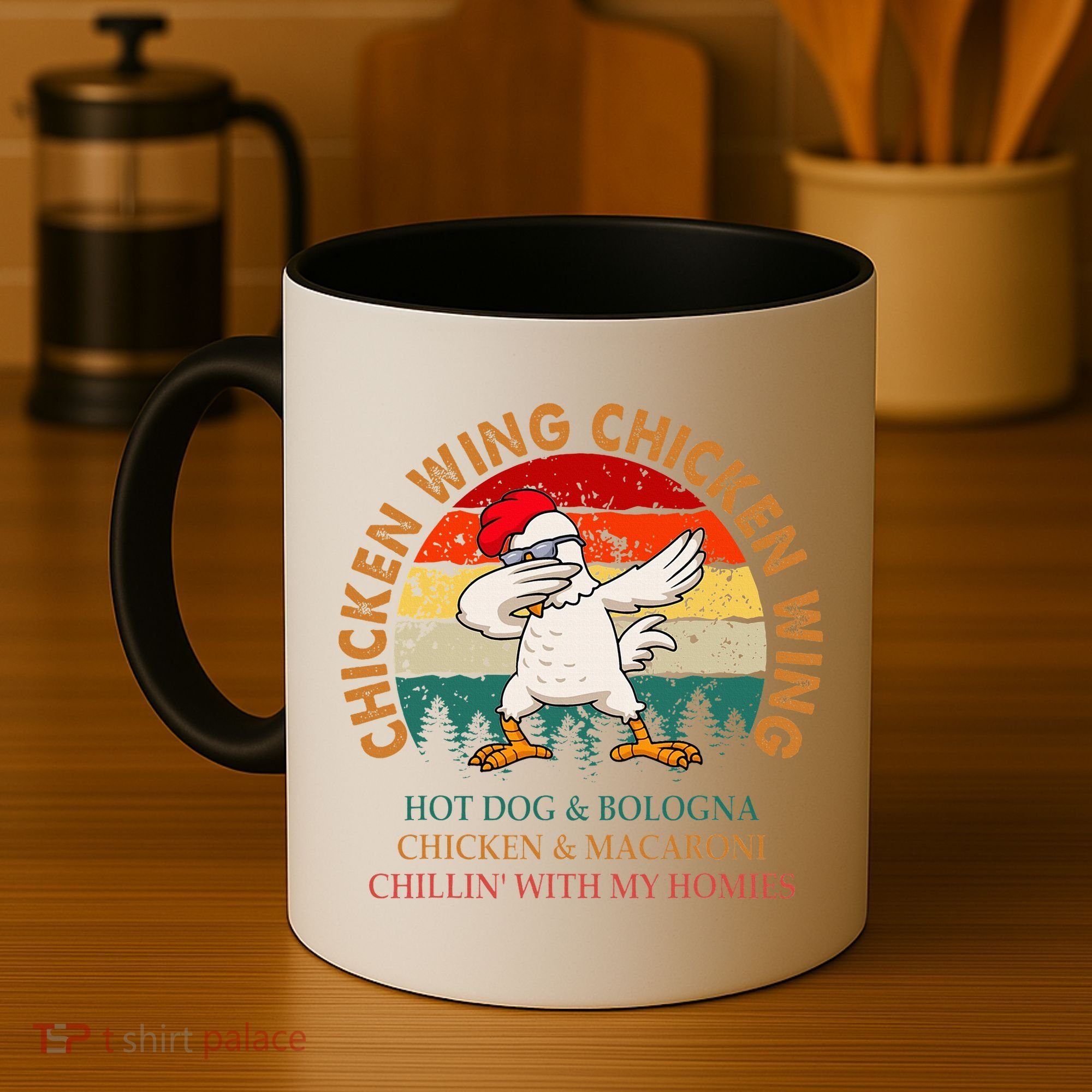 Chicken Wing Chicken Wing Hot Dog Bologna Macaroni Coffee Mug