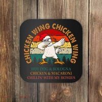 Chicken Wing Chicken Wing Hot Dog Bologna Macaroni Coaster thumb 0