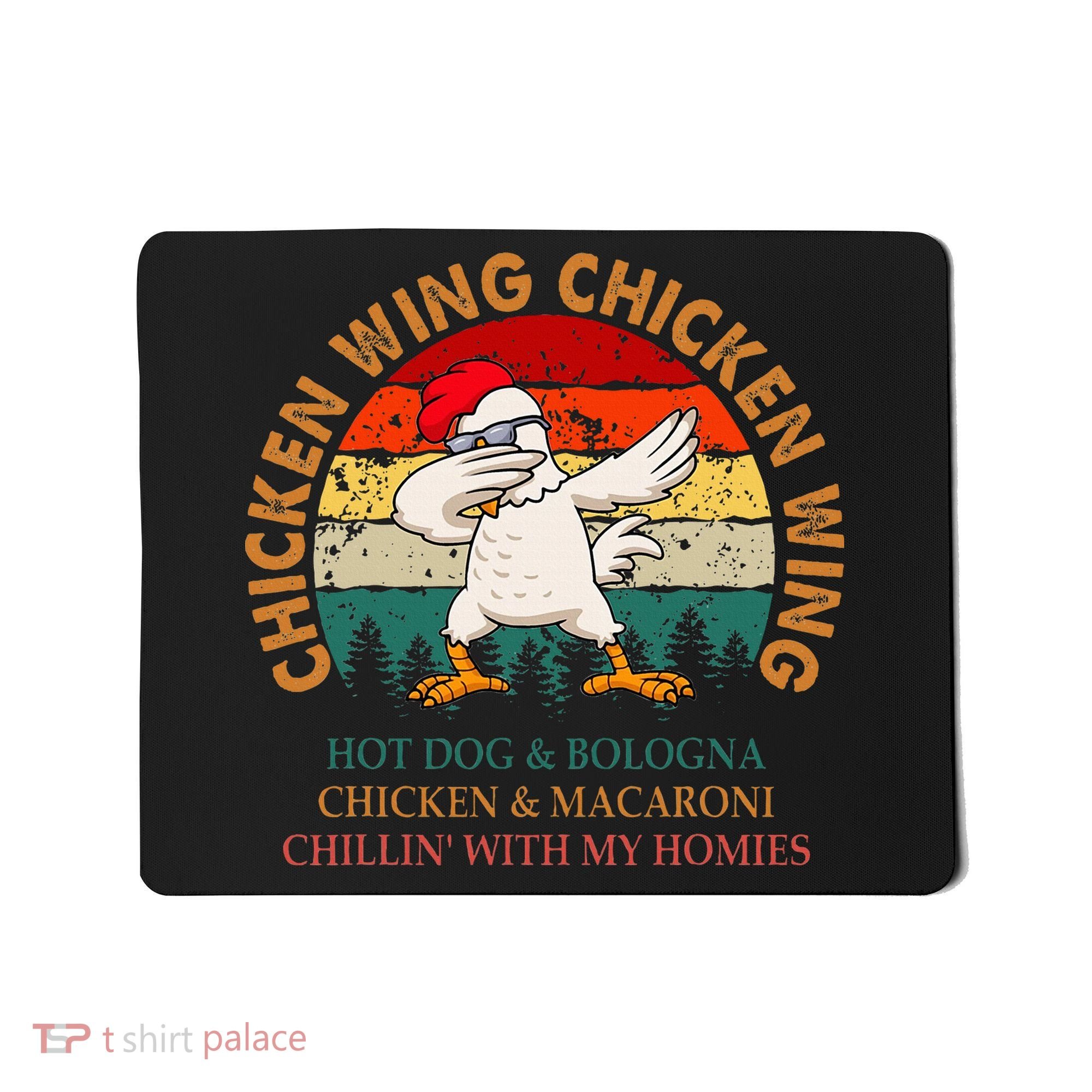 Chicken Wing Chicken Wing Hot Dog Bologna Macaroni Mousepad