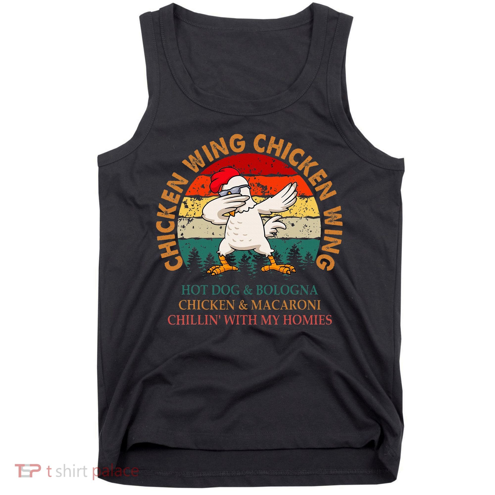 Chicken Wing Chicken Wing Hot Dog Bologna Macaroni Tank Top