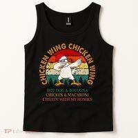 Chicken Wing Chicken Wing Hot Dog Bologna Macaroni Tank Top thumb 2