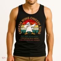 Chicken Wing Chicken Wing Hot Dog Bologna Macaroni Tank Top thumb 3