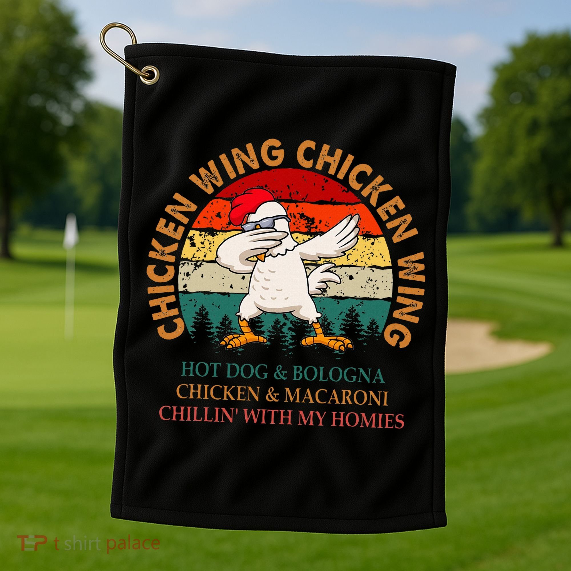 Chicken Wing Chicken Wing Hot Dog Bologna Macaroni Golf Towel