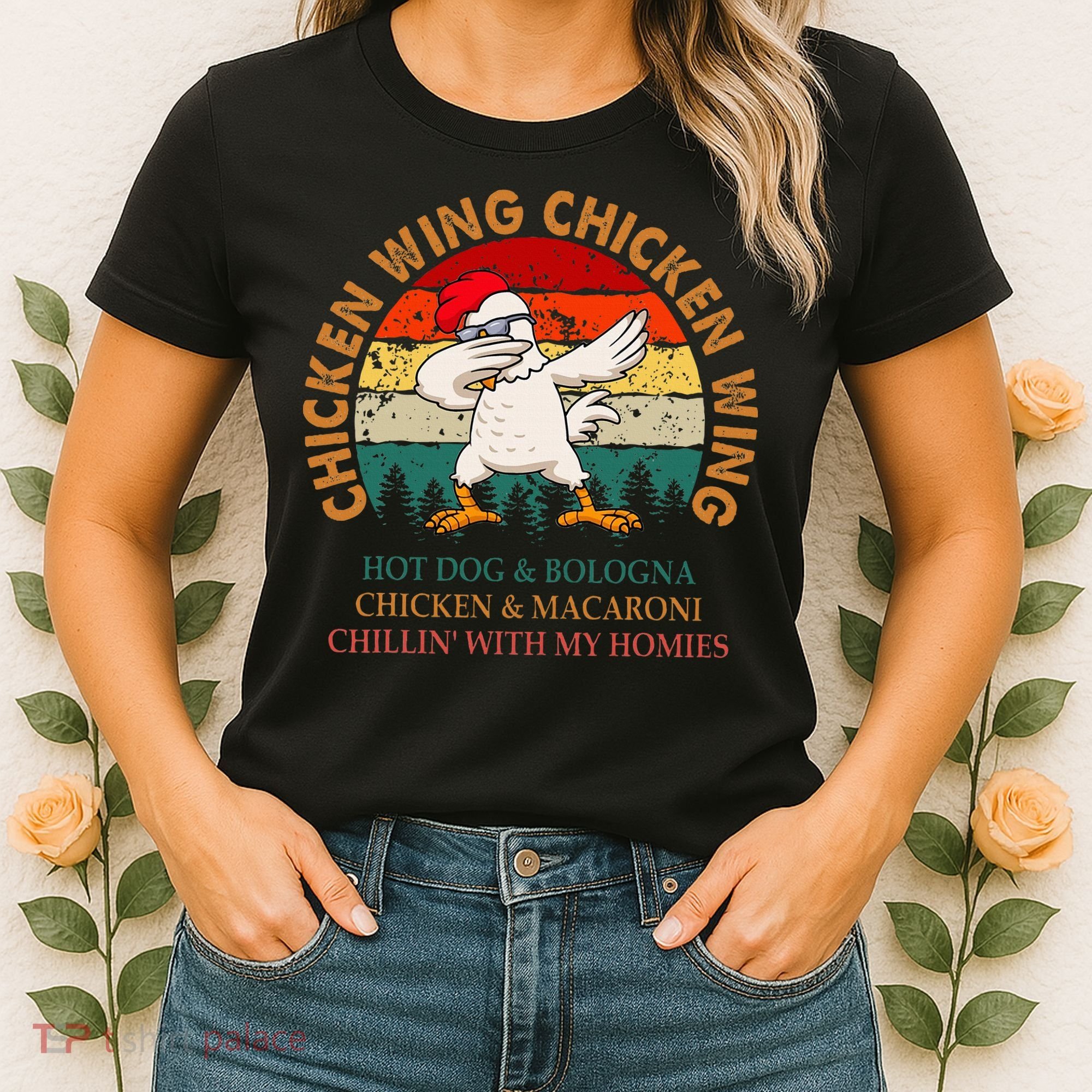 Chicken Wing Chicken Wing Hot Dog Bologna Macaroni Women's T-Shirt