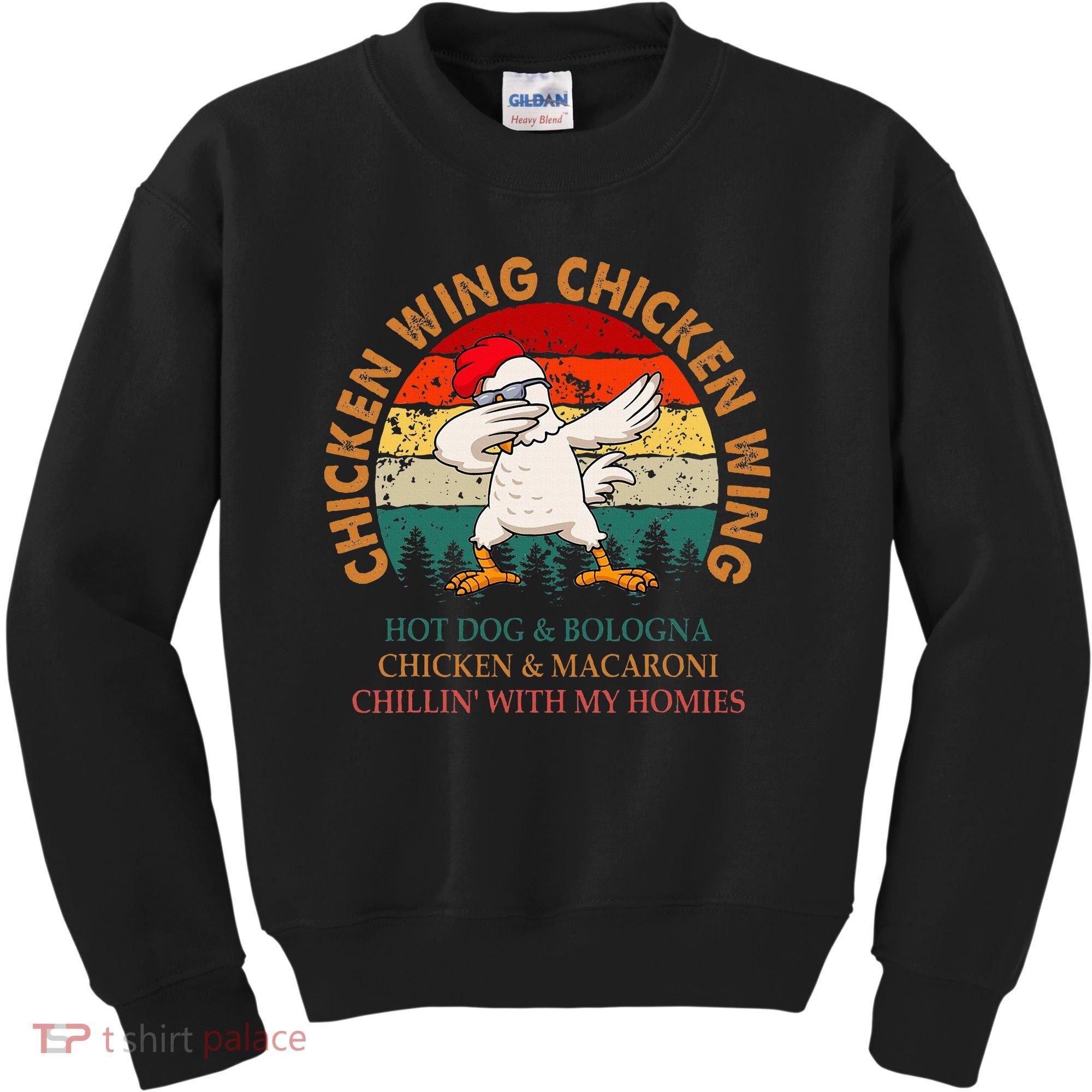 Chicken Wing Chicken Wing Hot Dog Bologna Macaroni Kids Sweatshirt