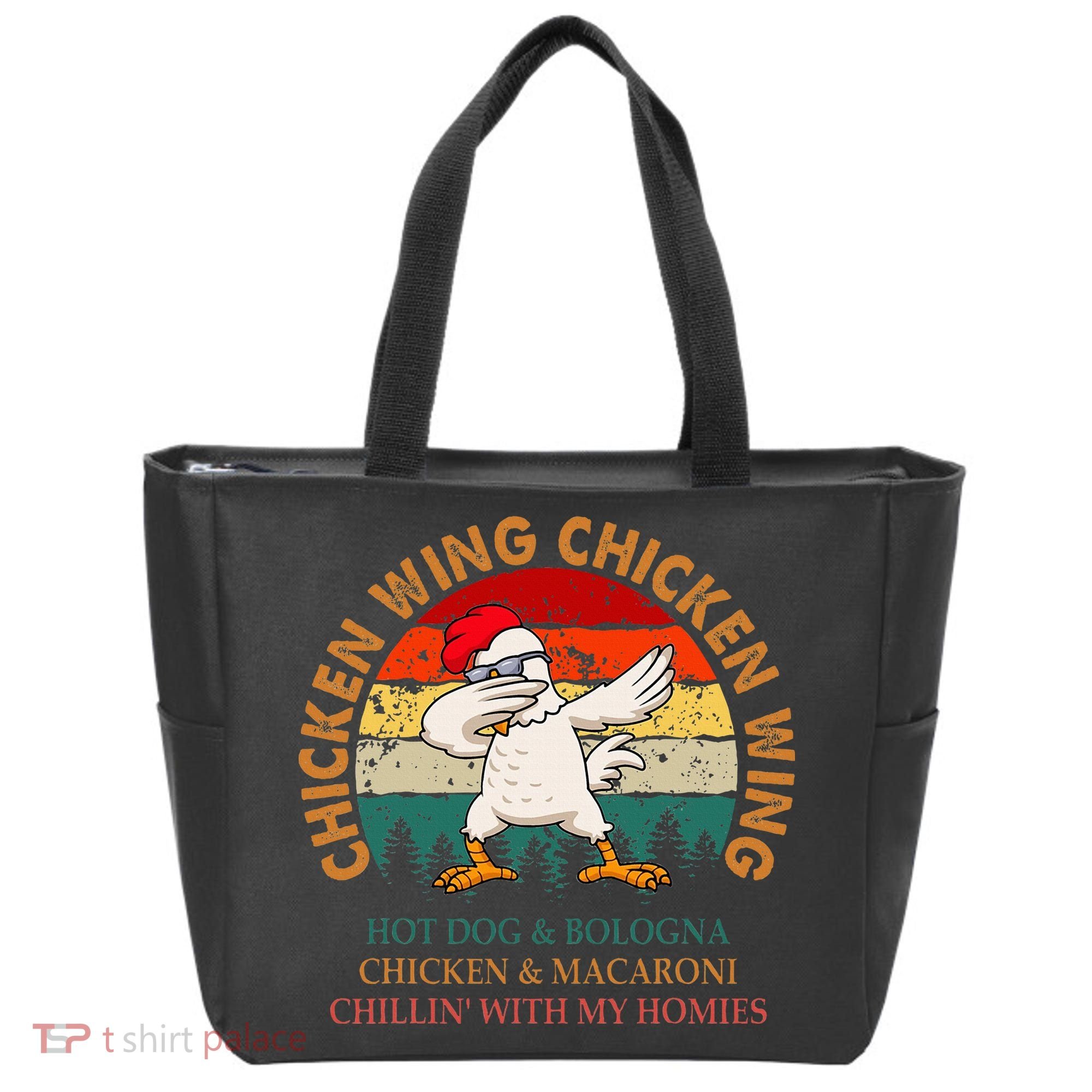Chicken Wing Chicken Wing Hot Dog Bologna Macaroni Tote Bag