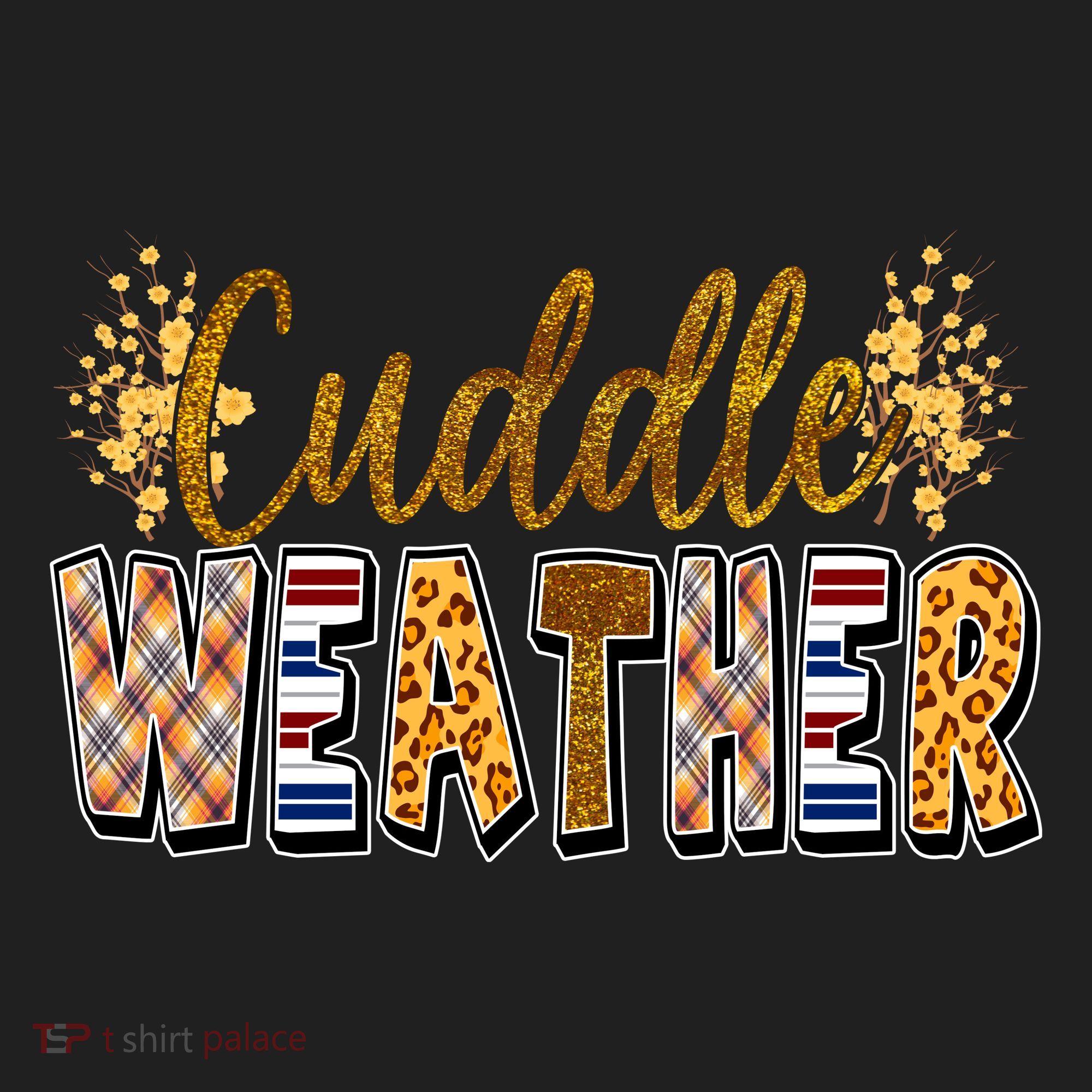 Cuddle Weather Cute Fall Pattern Women's Sweatshirt