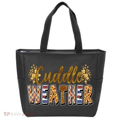Cuddle Weather Cute Fall Pattern Tote Bag