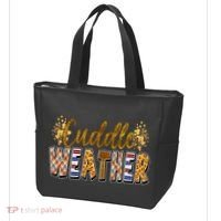 Cuddle Weather Cute Fall Pattern Tote Bag thumb 3