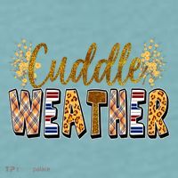 Cuddle Weather Cute Fall Pattern Sueded Cloud Jersey T-Shirt thumb 2