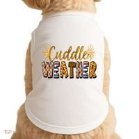 Cuddle Weather Cute Fall Pattern Doggie Tank thumb 0