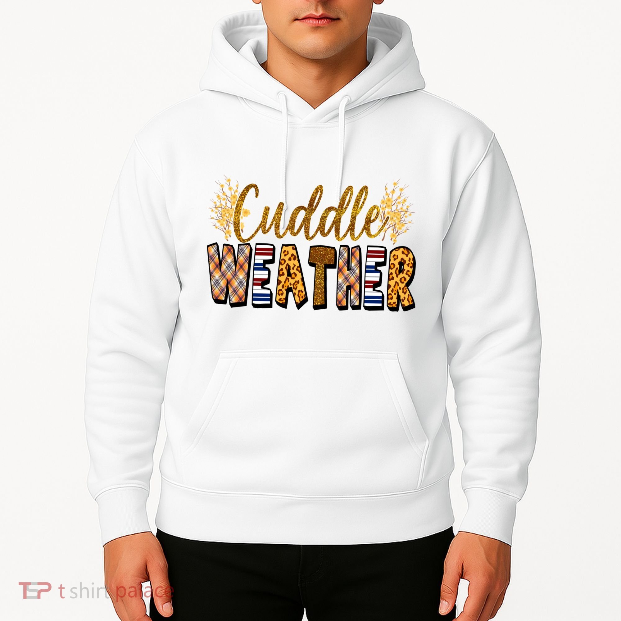 Cuddle Weather Cute Fall Pattern Hoodie