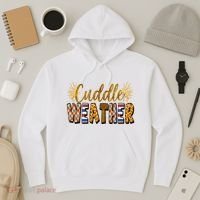Cuddle Weather Cute Fall Pattern Hoodie thumb 3