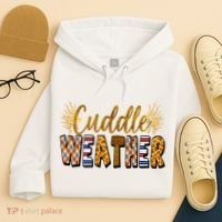 Cuddle Weather Cute Fall Pattern Hoodie thumb 4