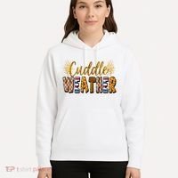 Cuddle Weather Cute Fall Pattern Hoodie thumb 5