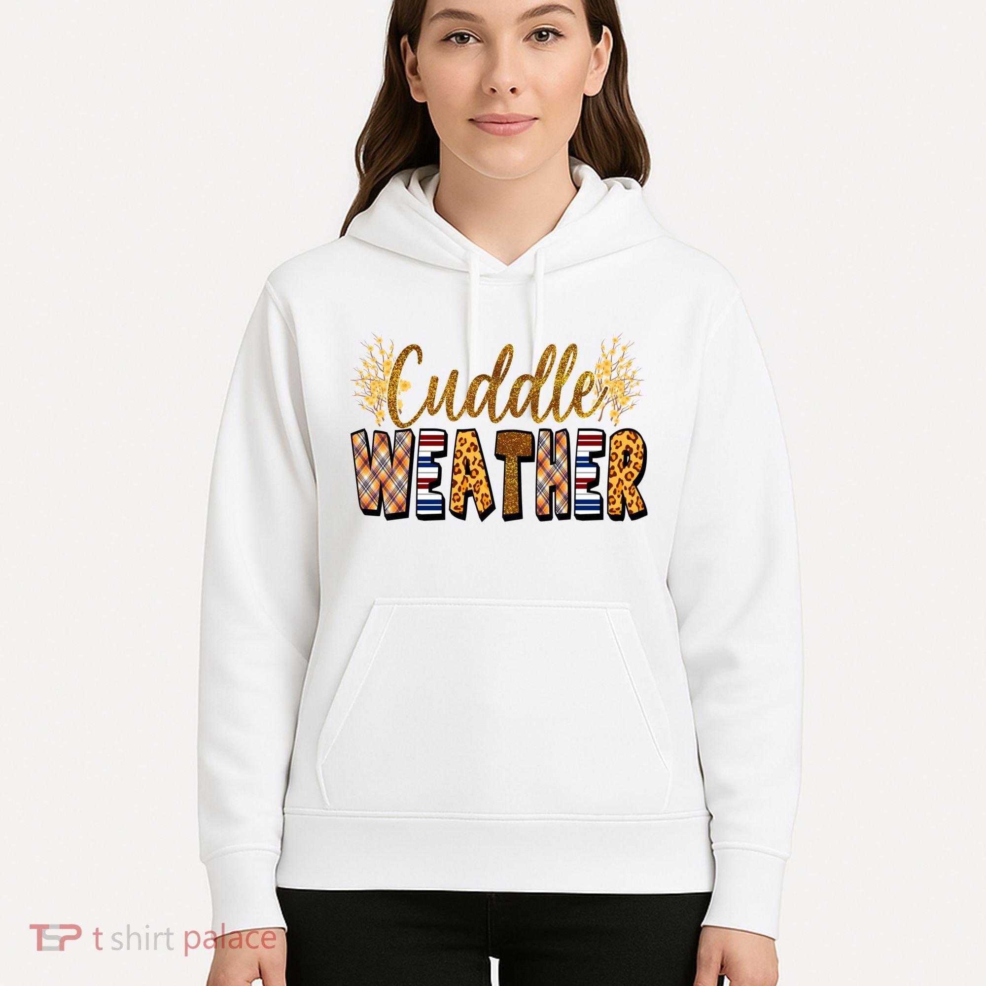 Cuddle Weather Cute Fall Pattern Hoodie