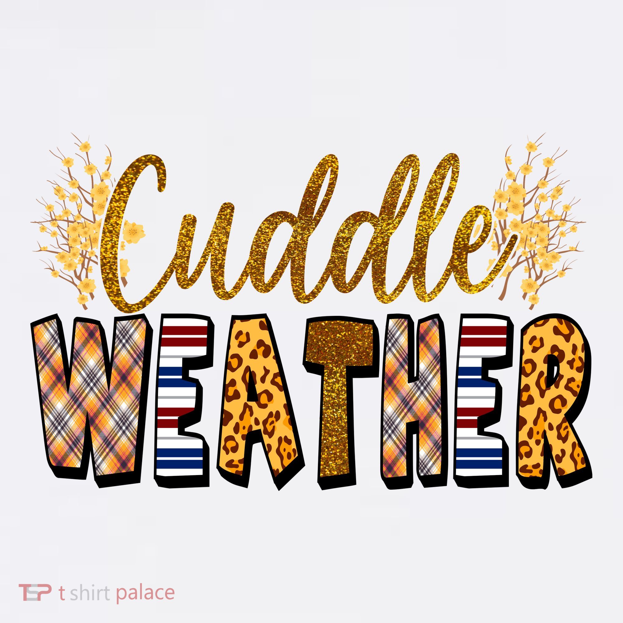 Cuddle Weather Cute Fall Pattern Long Sleeve Shirt
