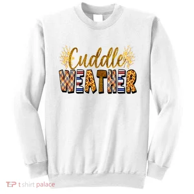 Cuddle Weather Cute Fall Pattern Sweatshirt