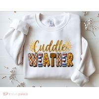 Cuddle Weather Cute Fall Pattern Sweatshirt thumb 2