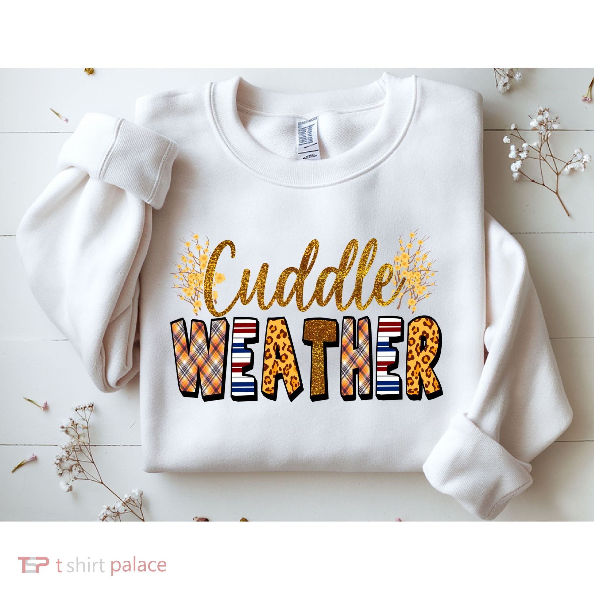 Cuddle Weather Cute Fall Pattern Sweatshirt