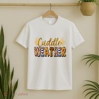 Cuddle Weather Cute Fall Pattern T-Shirt thumb 2