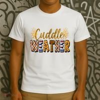 Cuddle Weather Cute Fall Pattern T-Shirt thumb 3