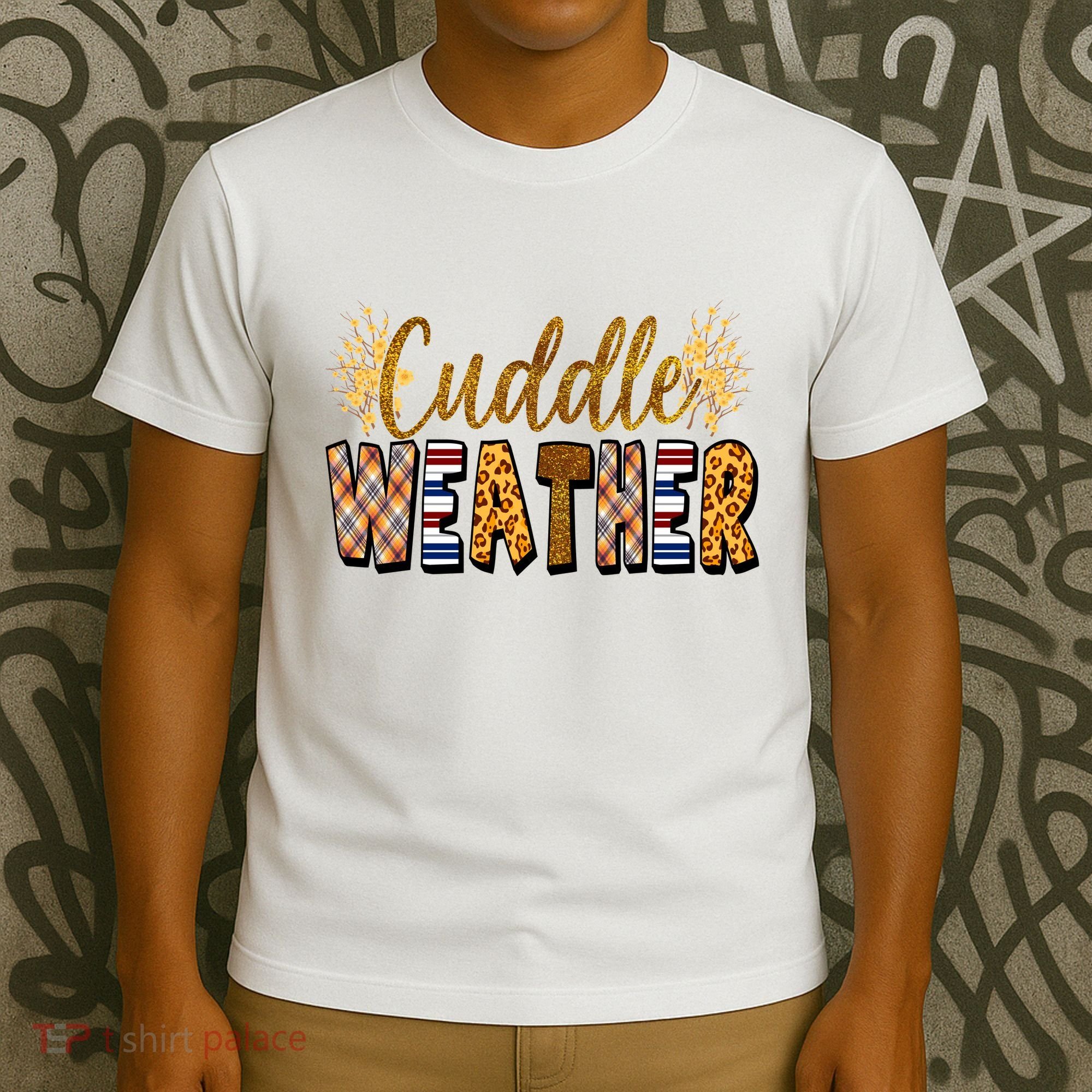 Cuddle Weather Cute Fall Pattern T-Shirt