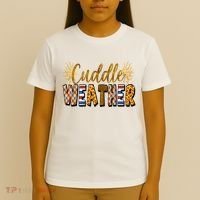 Cuddle Weather Cute Fall Pattern T-Shirt thumb 4