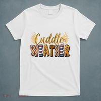 Cuddle Weather Cute Fall Pattern T-Shirt thumb 5