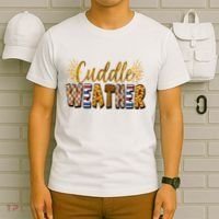 Cuddle Weather Cute Fall Pattern T-Shirt thumb 6