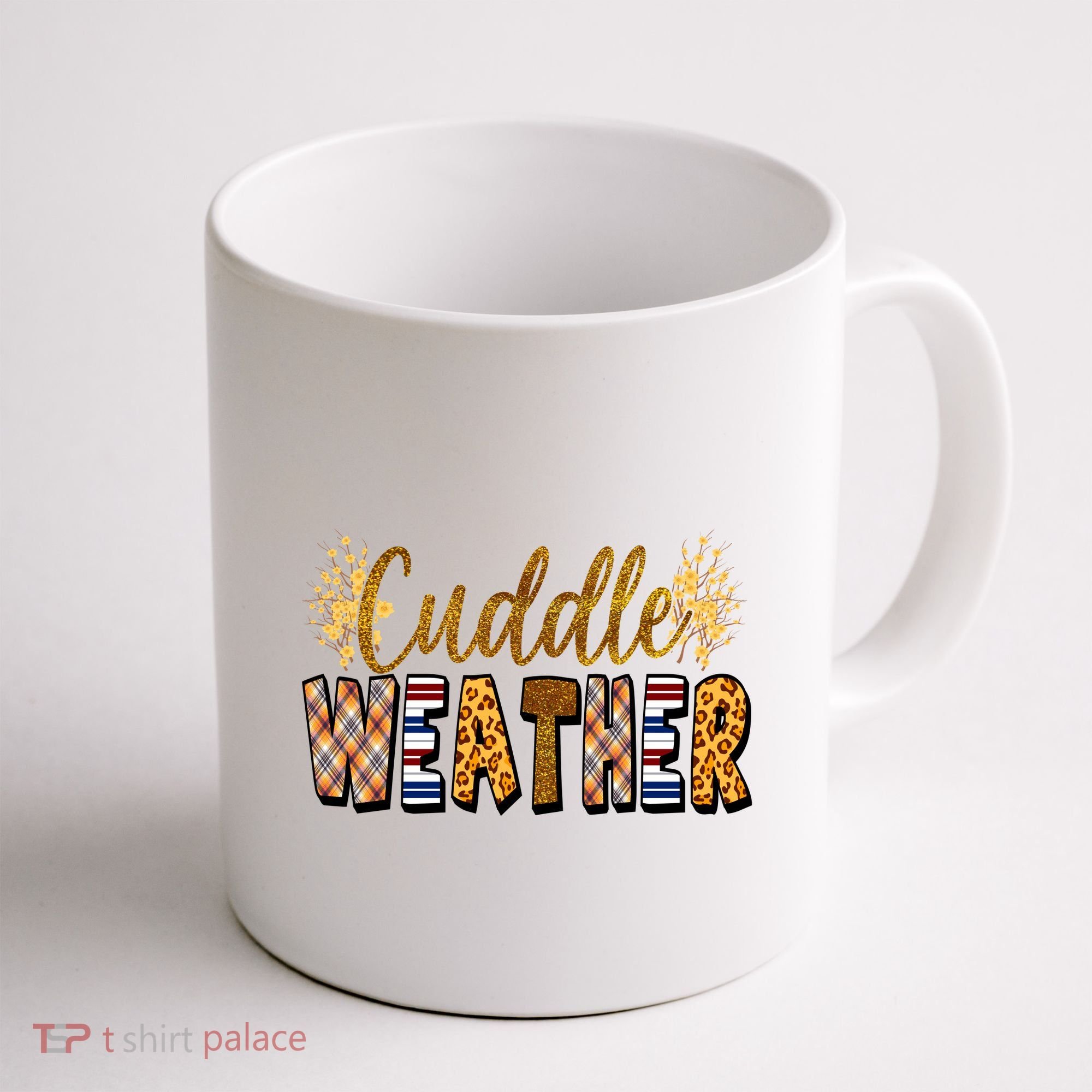 Cuddle Weather Cute Fall Pattern Coffee Mug