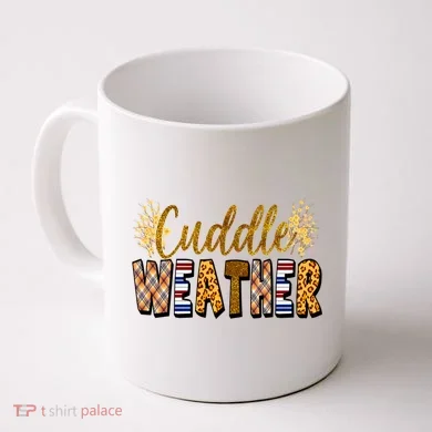 Cuddle Weather Cute Fall Pattern Coffee Mug