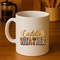 Cuddle Weather Cute Fall Pattern Coffee Mug thumb 4