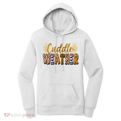 Cuddle Weather Cute Fall Pattern Women's Hoodie