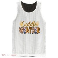 Cuddle Weather Cute Fall Pattern Mesh Reversible Basketball Jersey Tank thumb 0