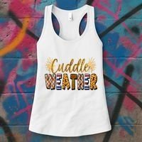 Cuddle Weather Cute Fall Pattern Women's Tank Top thumb 3