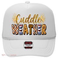 Cuddle Weather Cute Fall Pattern Hat thumb 0
