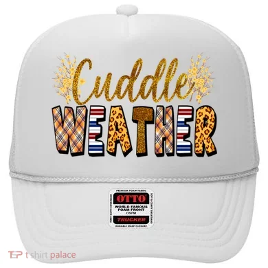 Cuddle Weather Cute Fall Pattern Hat