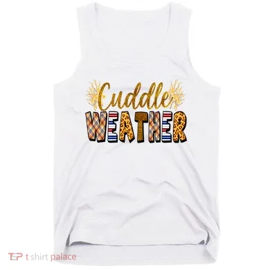 Cuddle Weather Cute Fall Pattern Tank Top