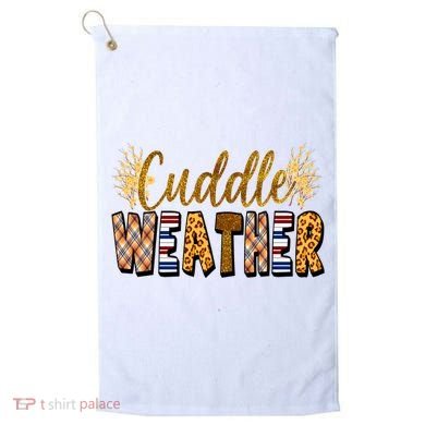 Cuddle Weather Cute Fall Pattern Golf Towel