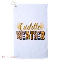 Cuddle Weather Cute Fall Pattern Golf Towel thumb 0