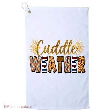 Cuddle Weather Cute Fall Pattern Golf Towel