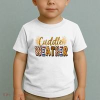 Cuddle Weather Cute Fall Pattern Toddler T-Shirt thumb 2