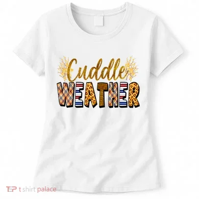 Cuddle Weather Cute Fall Pattern Women's T-Shirt