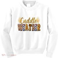 Cuddle Weather Cute Fall Pattern Kids Sweatshirt thumb 0
