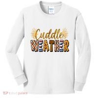 Cuddle Weather Cute Fall Pattern Kids Long Sleeve Shirt thumb 0