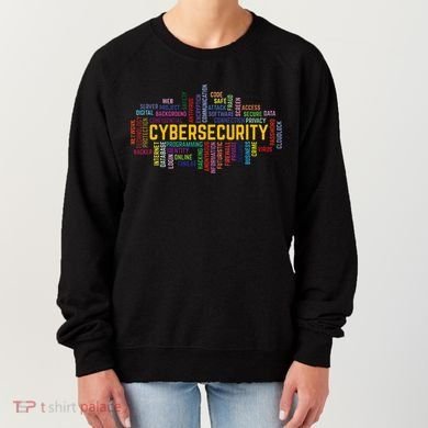 Cybersecurity Word Cloud Cyber Security Gift Cybersecurity Women's Sweatshirt
