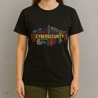 Cybersecurity Word Cloud Cyber Security Gift Cybersecurity T-Shirt thumb 4